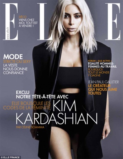 Քիմ Քարդաշյանն իր շիկահեր վարսերը հավերժացրել է Elle France ամսագրի էջերում (նկարներ)